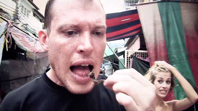 Eating bugs in Bangkok